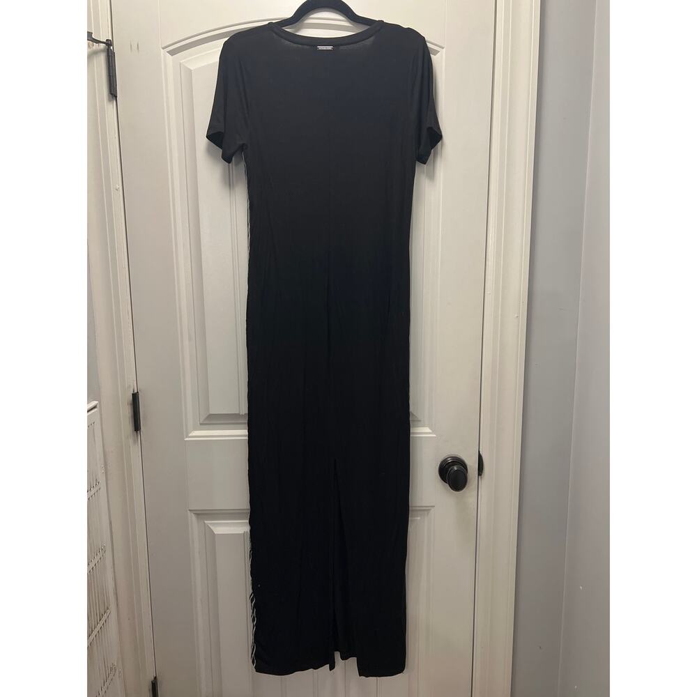 Michael Kors Women’s‎ Short Sleeve Striped Maxi T Shirt Dress Size M Black White - Picture 6 of 8
